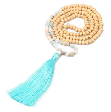 Load image into Gallery viewer, Tassel Bali Yoga Beaded Spiritual Mala Necklace