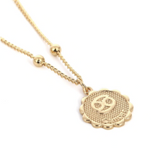 Load image into Gallery viewer, cancer zodiac sign charm birth sign necklace