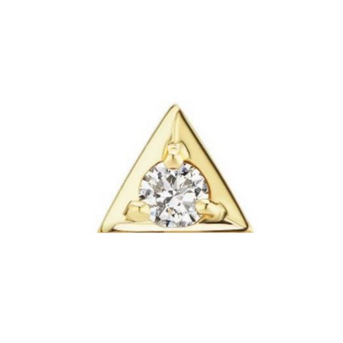 18k Gold Vermeil Triangle Stud Earrings