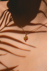 gold saguaro cactus pendant necklace charm 