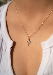 diamond gold cactus necklace pendant charm saguaro
