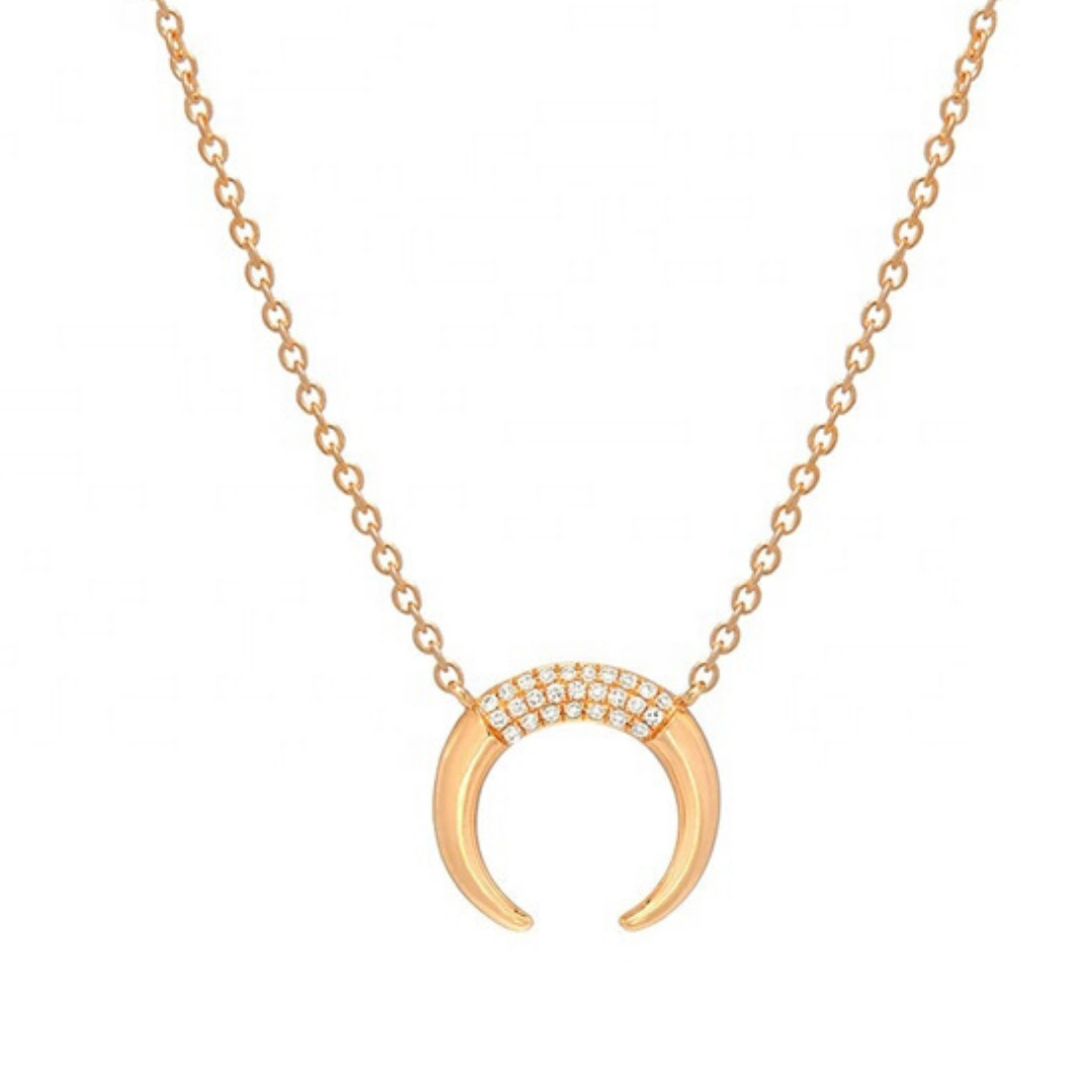 Bloomingdale's 14K Yellow Gold Horn Pendant Necklace, 18